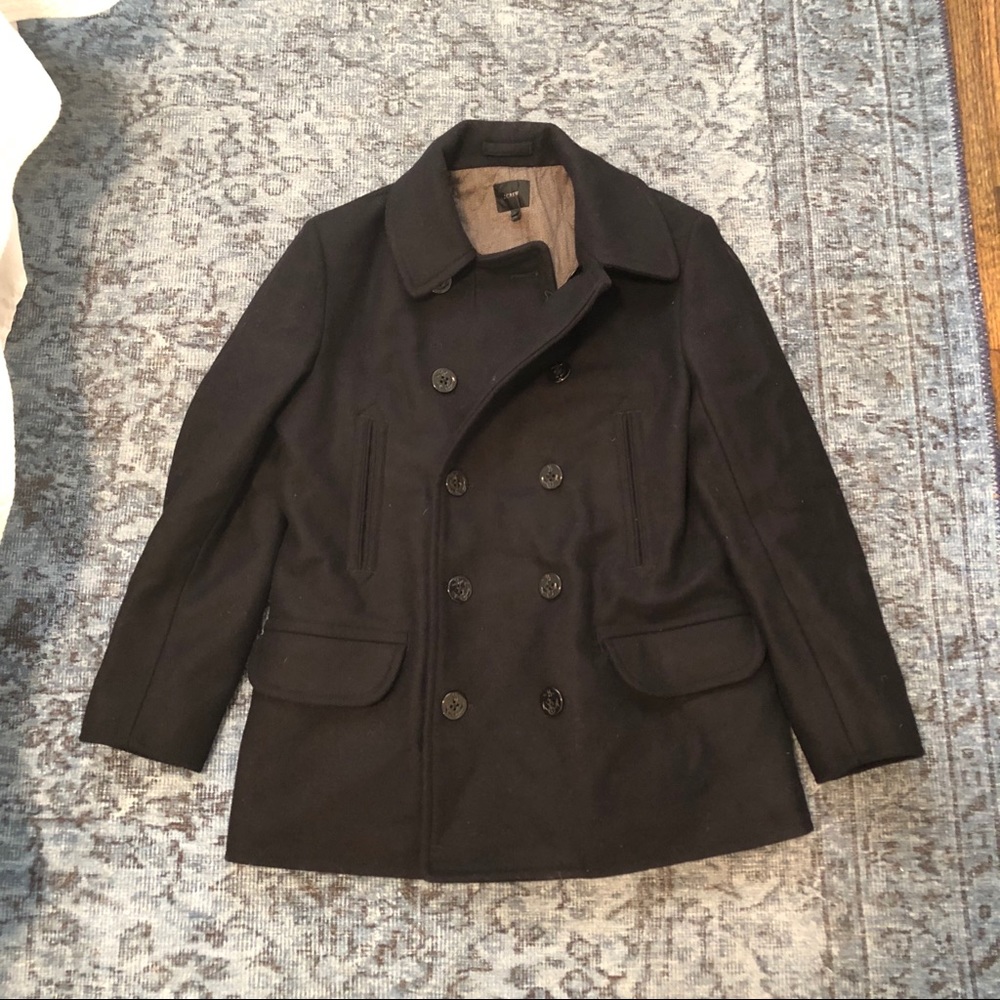 J. Crew Navy Blue Pea Coat